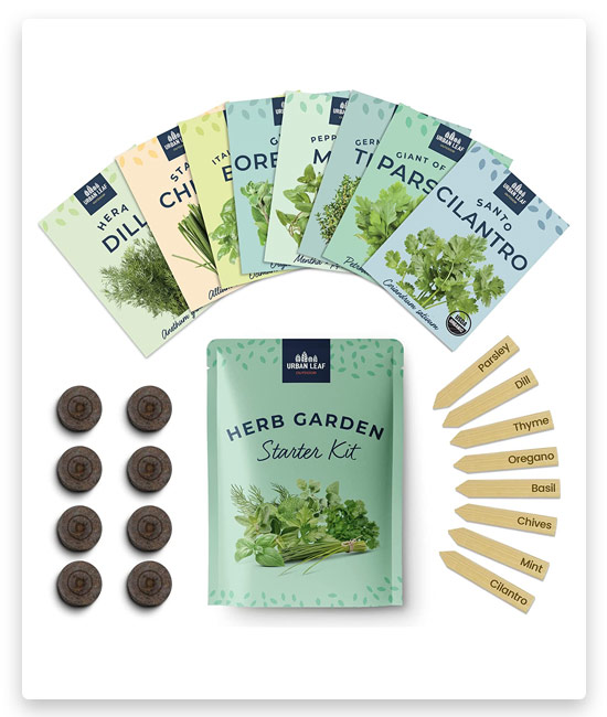 20# Urban Leaf Herb Garden Starter Kit (8 PC)